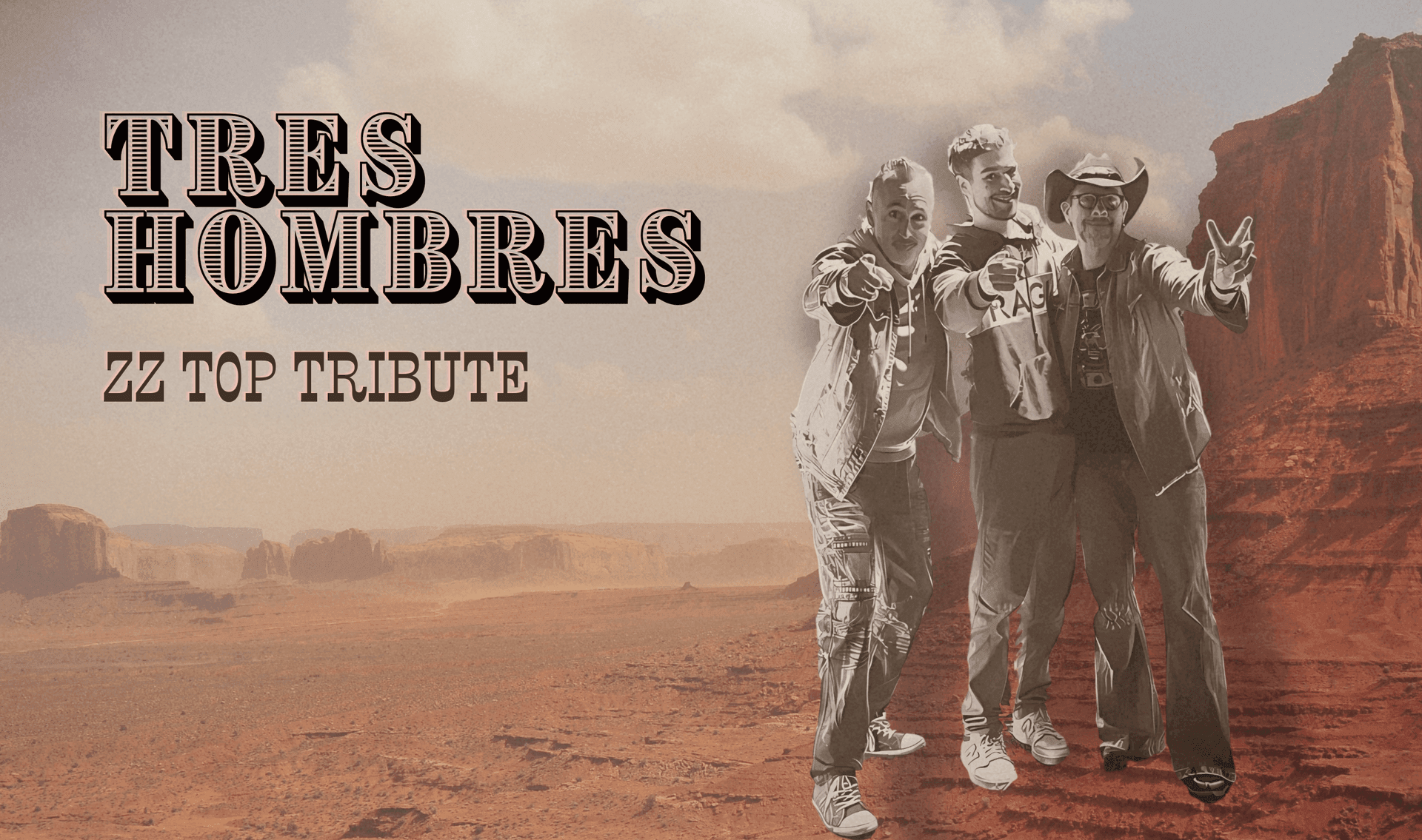 Tres Hombres – Die Tribute-Band für ZZ Top Fans